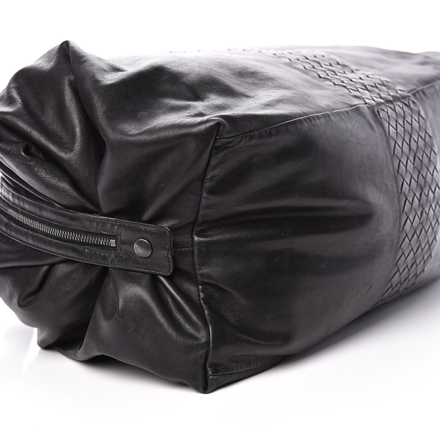 Light Calf Intrecciato Duffle Black