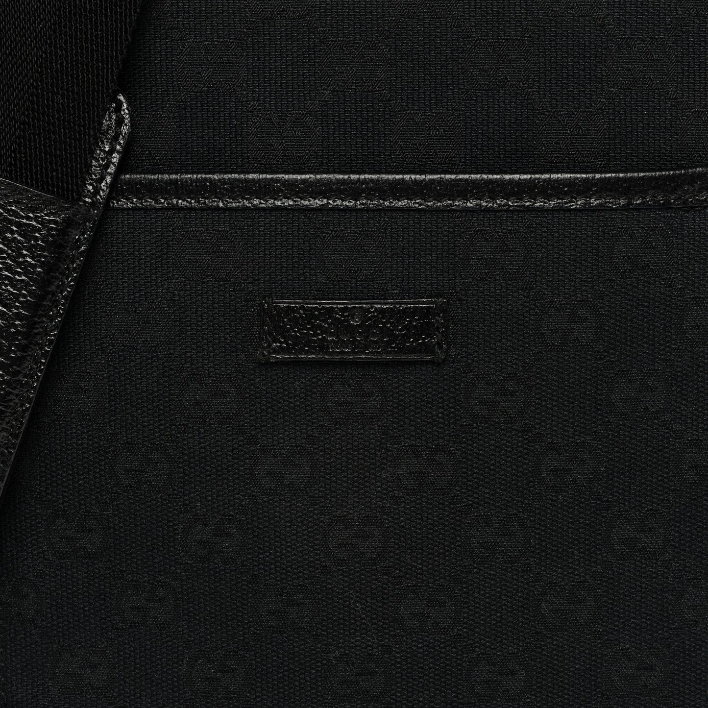 Monogram Flat Messenger Bag Black