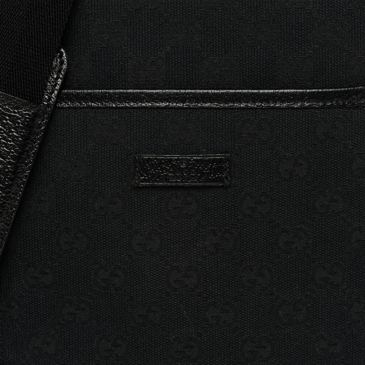 Gucci Monogram Flat Messenger Bag Black 8 of 10