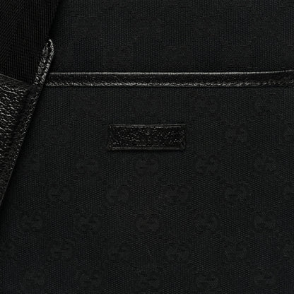 Gucci Monogram Flat Messenger Bag Black 8 of 10