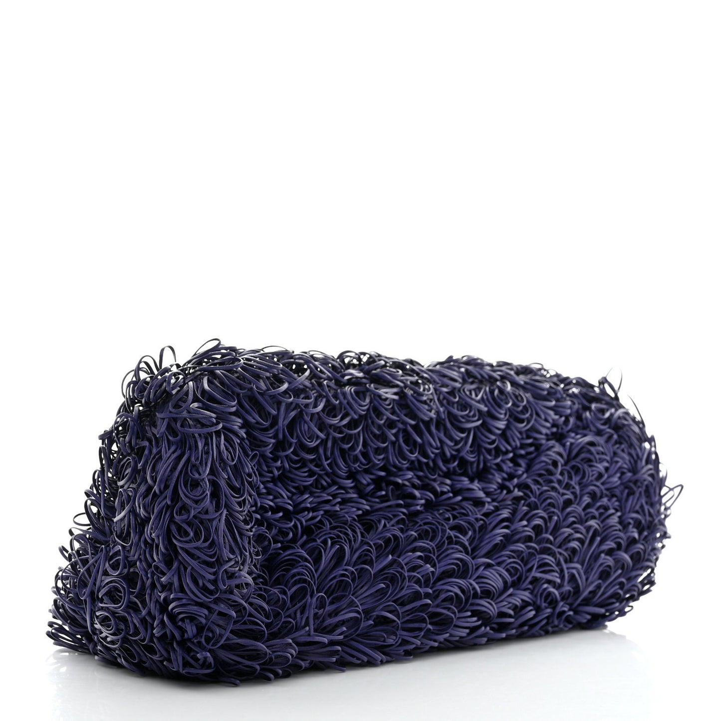 Lambskin The Sponge Pouch Clutch Purple