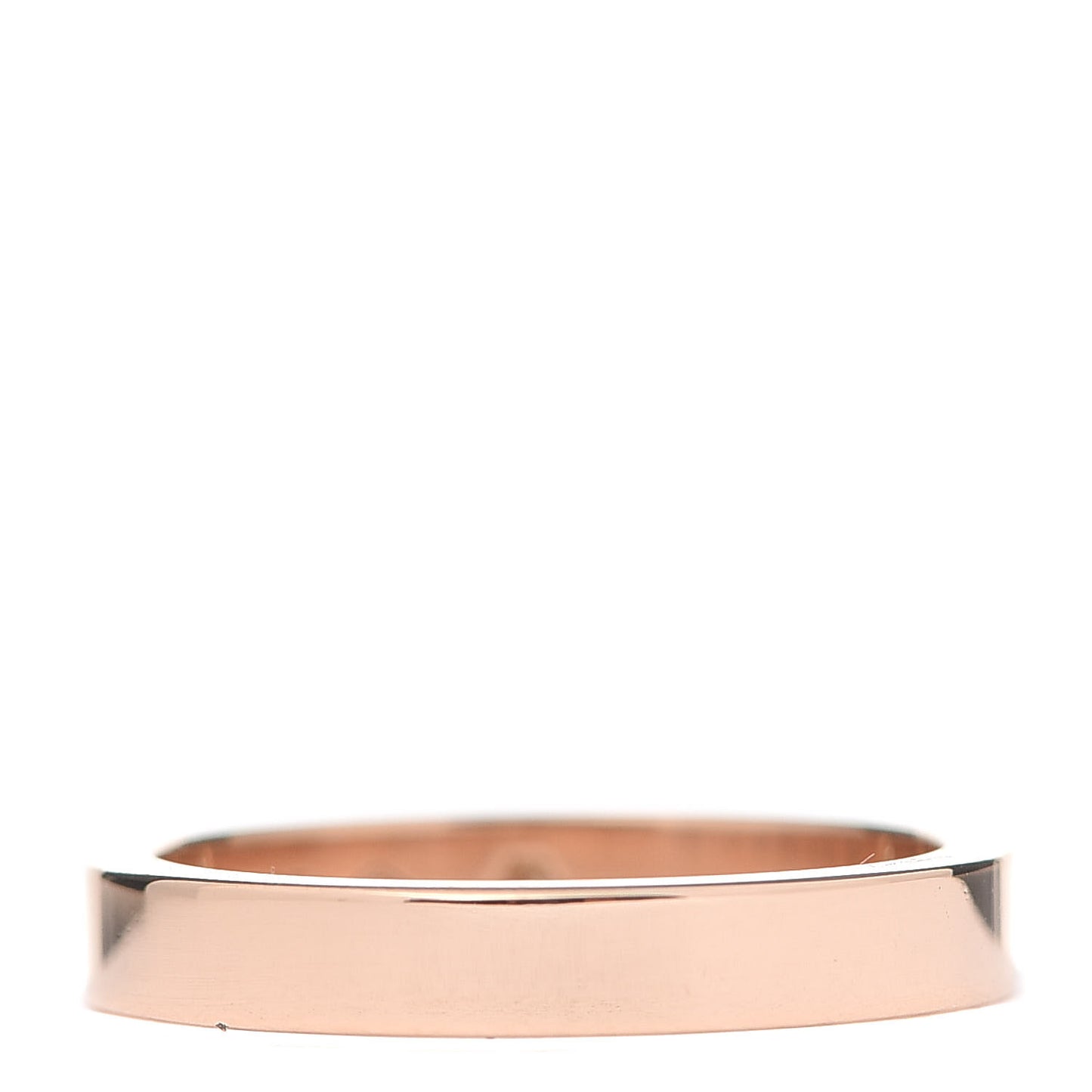 18K Pink Gold Diamond 3mm C De Cartier Wedding Band Ring 49 4.75