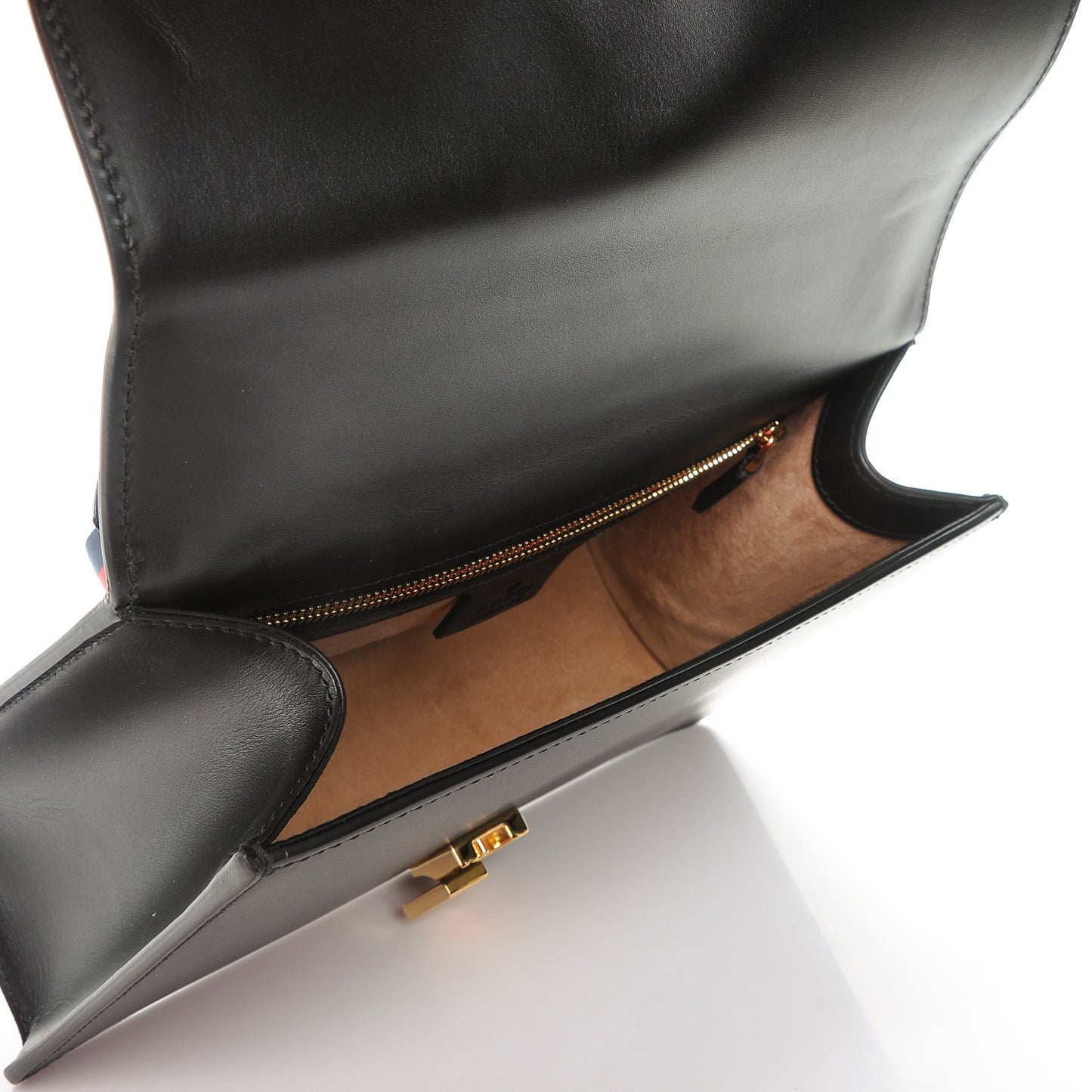 Calfskin Small Sylvie Shoulder Bag Black
