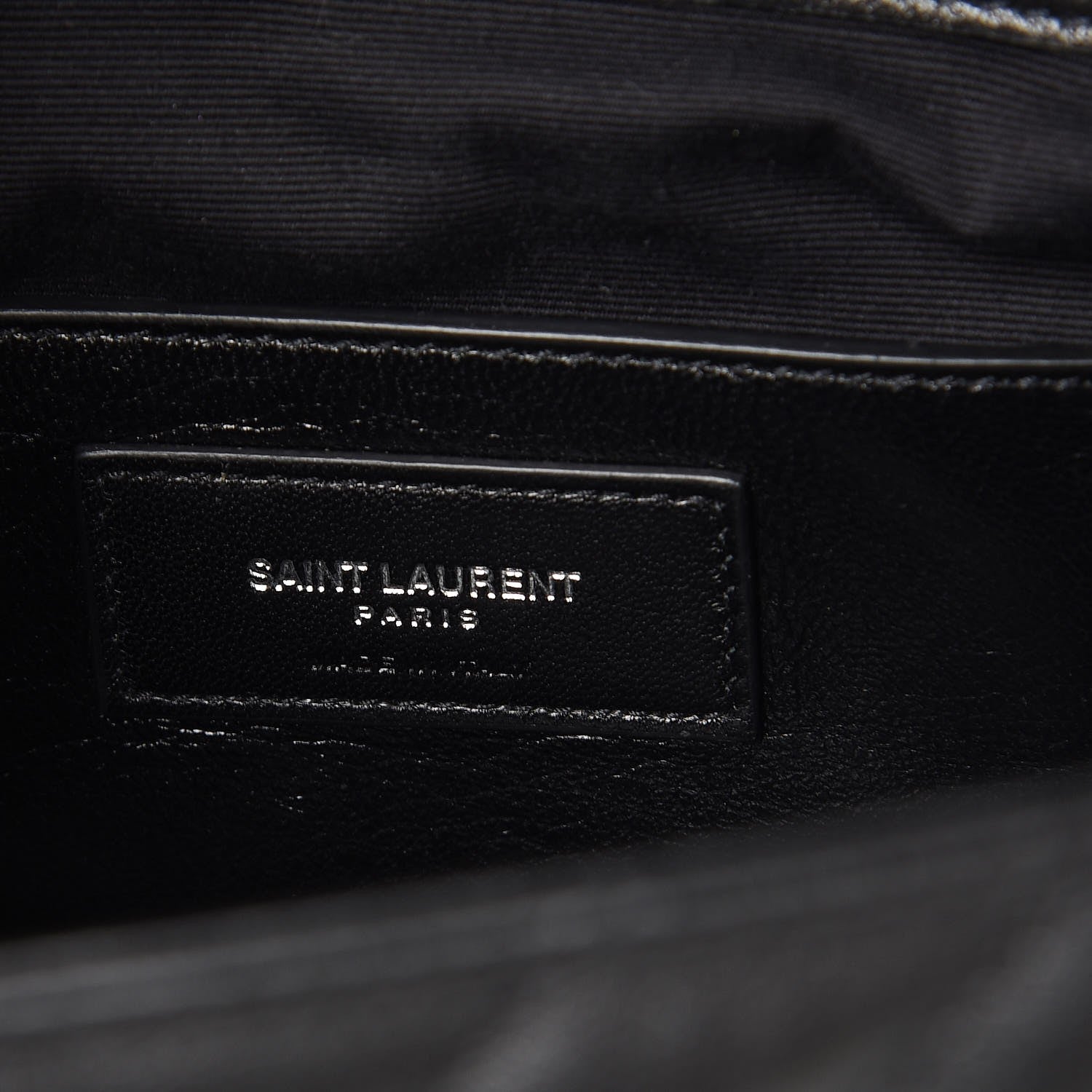Saint Laurent Sheepskin Matelasse Chevron Monogram Monochrome Large College Satchel Black 8 of 12