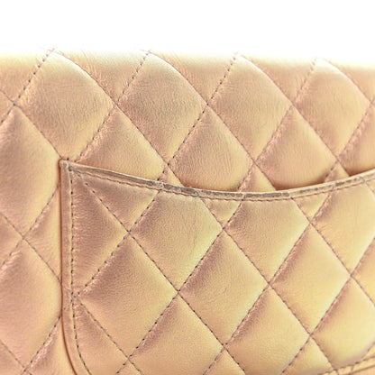 Chanel Iridescent Calfskin Quilted Wallet on Chain WOC Pink 14 of 15