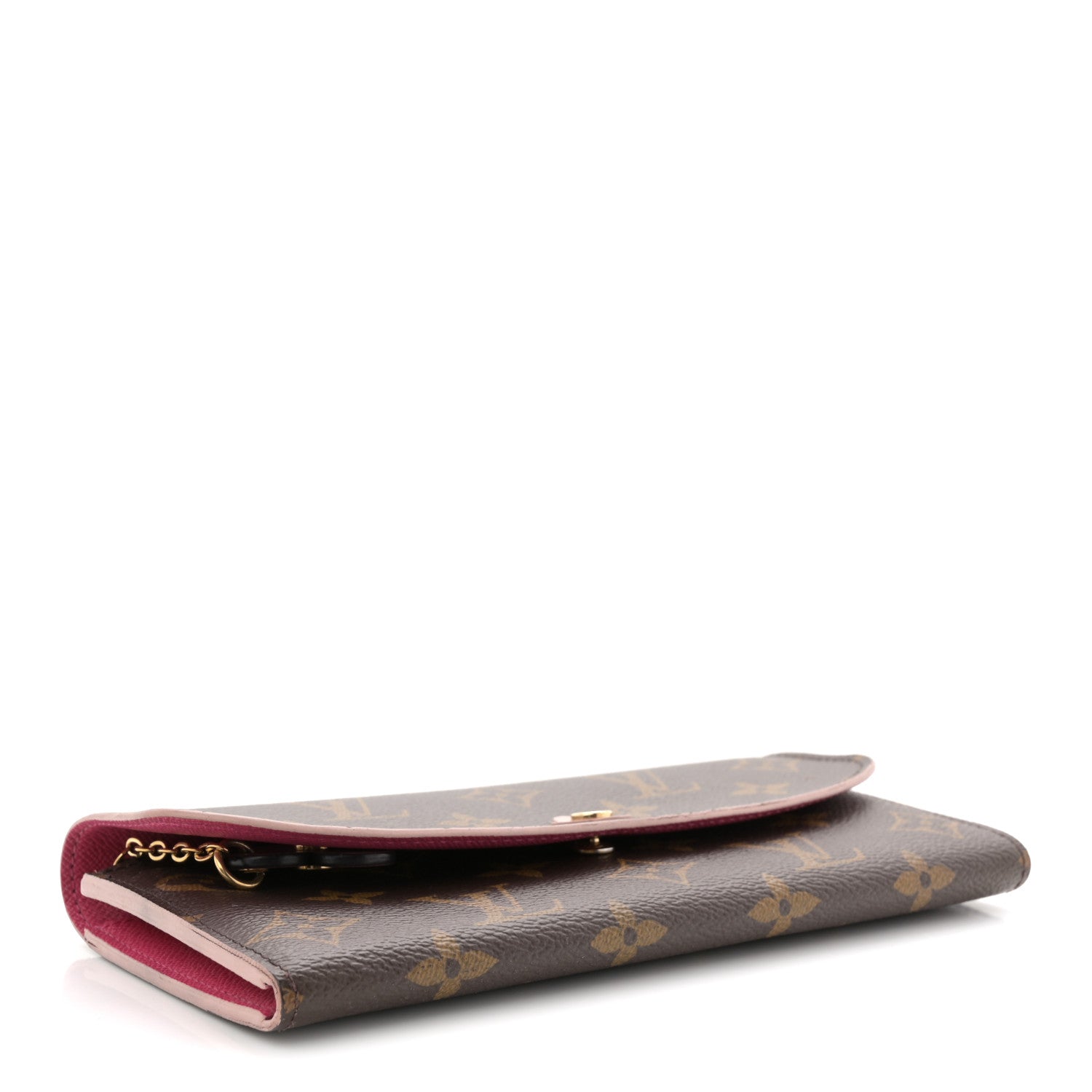 Louis Vuitton Monogram Bloom Flower Emilie Wallet Fuchsia 4 of 9