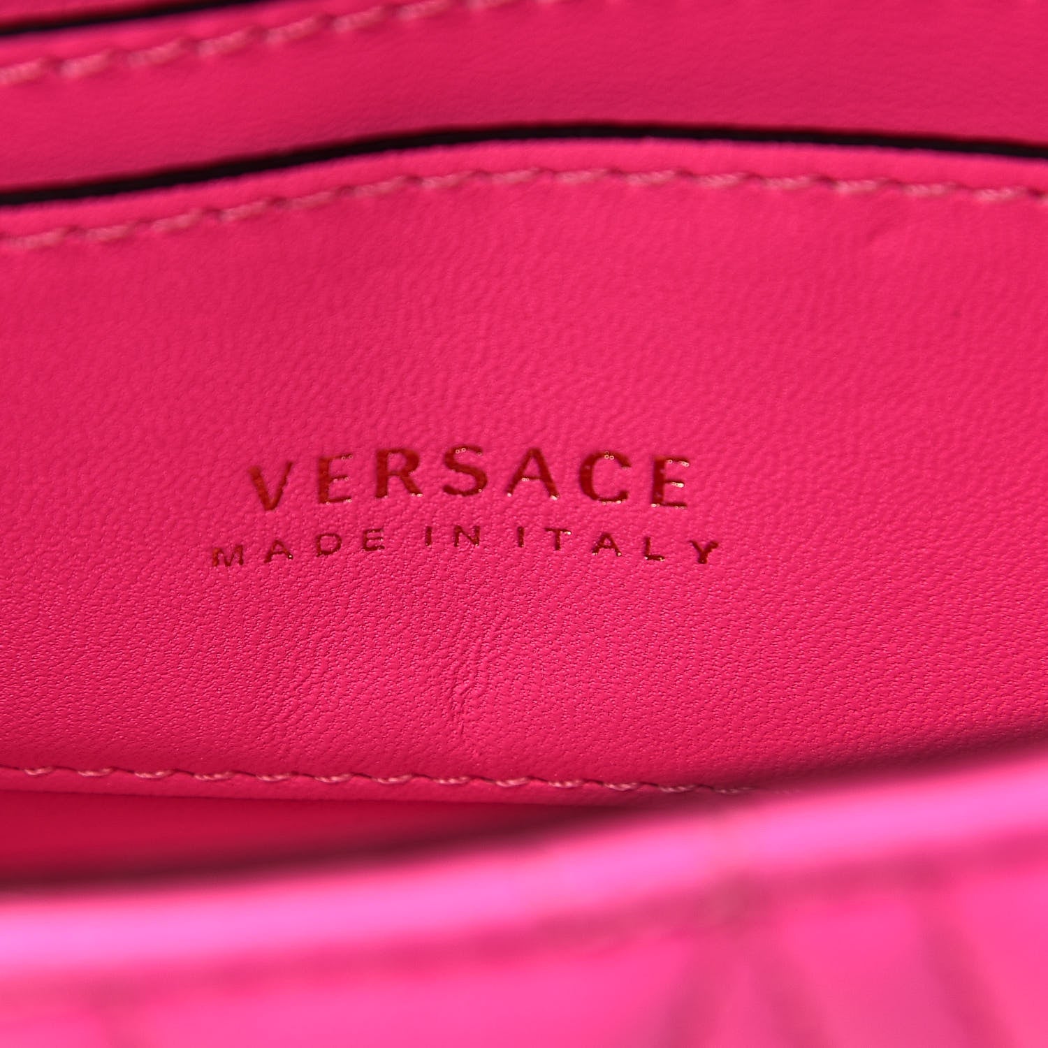Versace Nappa Quilted Virtus Evening Bag Pink 6 of 9