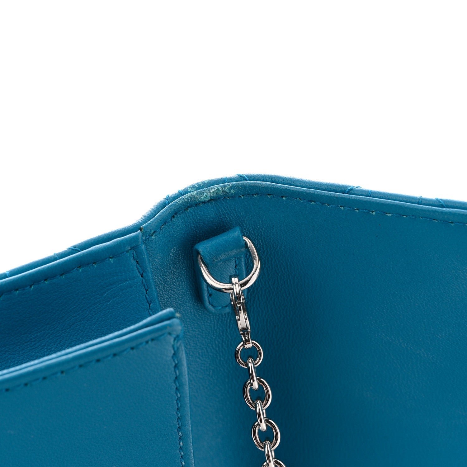 Christian Dior Lambskin Cannage Lady Dior Convertible Clutch Blue 11 of 13