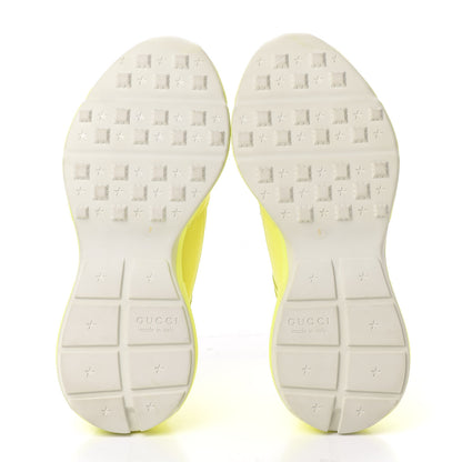 Gucci Calfskin Mens Rhyton Sneakers 8 Yellow Fluo 6 of 11