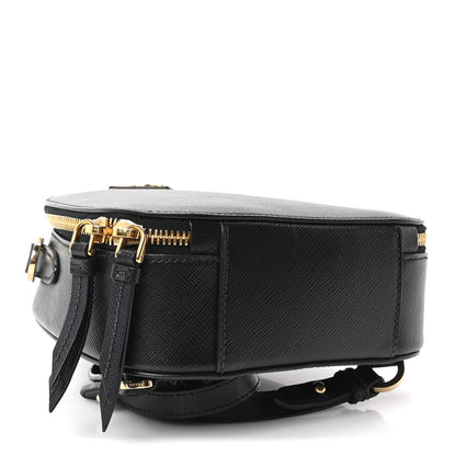 Prada Saffiano Lux Mini Odette Backpack Black 3 of 8