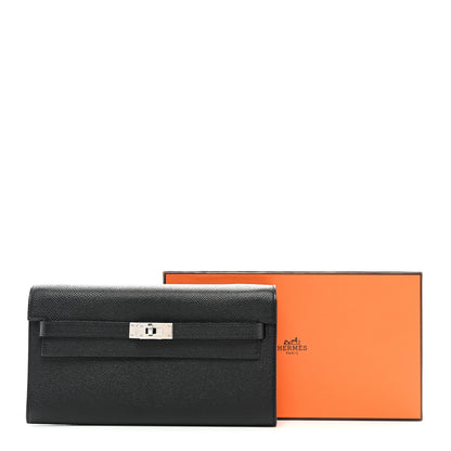 Hermes Epsom Kelly Wallet To Go Black 7 of 7