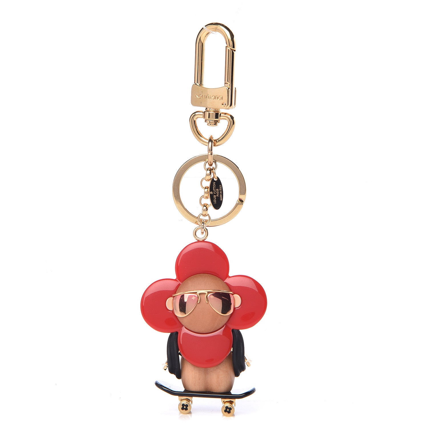 Louis Vuitton Resin Wood Vivienne Skateboarder Bag Charm 1 of 5