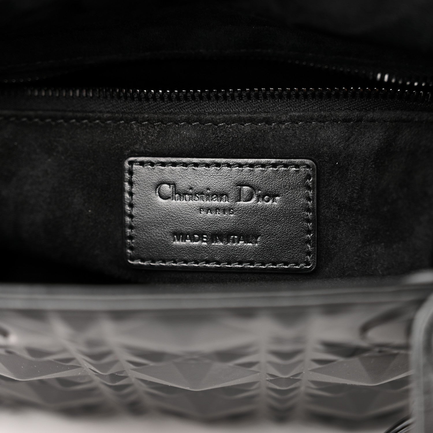 Christian Dior Calfskin Cannage Diamond Small My ABCDior Lady Dior Black 6 of 11