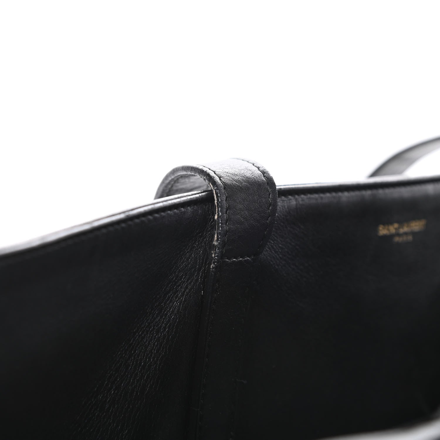 Saint Laurent Calfskin Suede Reversible East West Shopper Tote Black 20 of 20