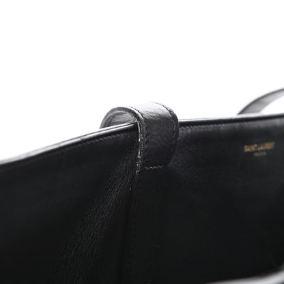 Saint Laurent Calfskin Suede Reversible East West Shopper Tote Black 20 of 20