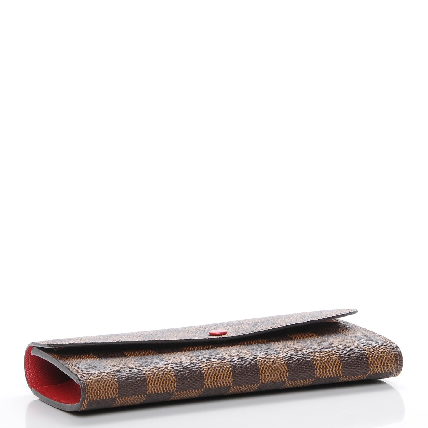 Damier Ebene Emilie Wallet Red