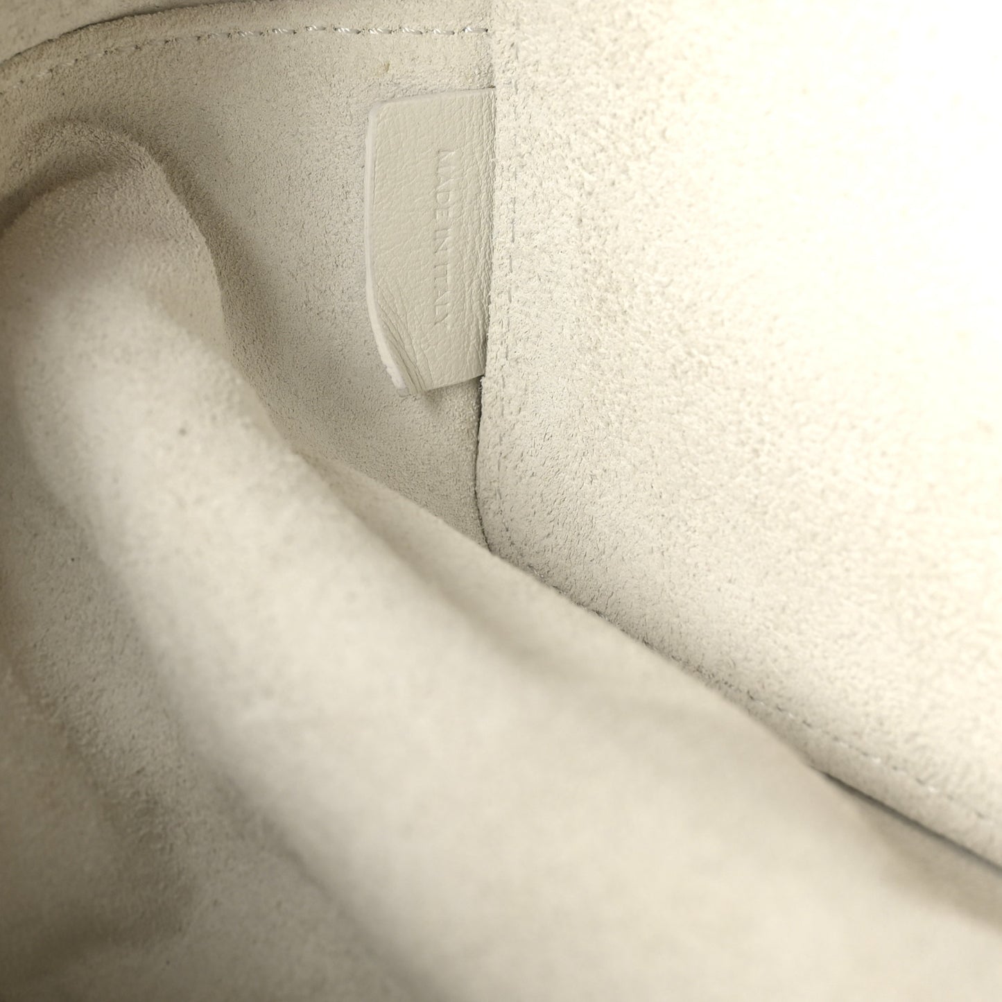 Smooth Calfskin Cuir Triomphe Folded Cube Bag Arctic White