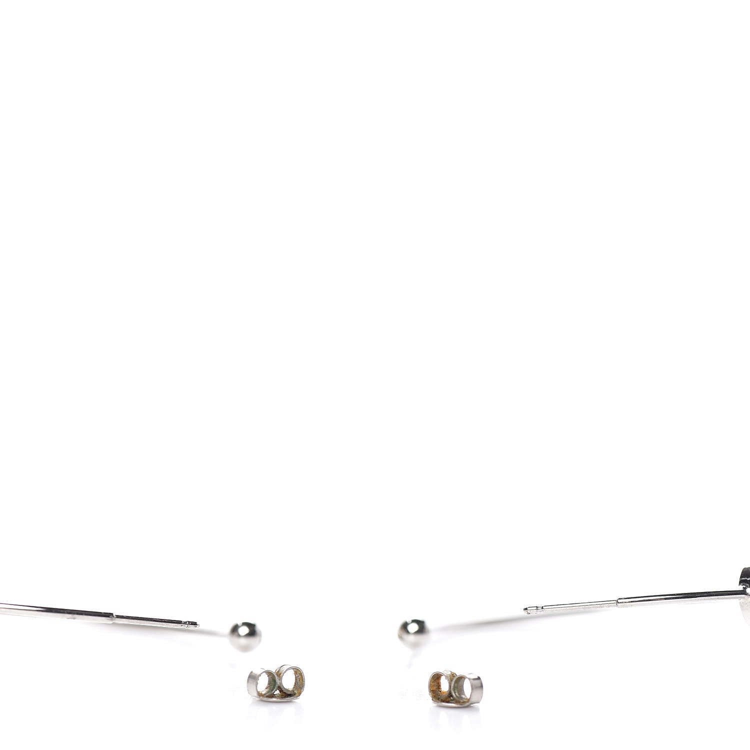 Louis Vuitton A La Folie Hoop Earrings Silver 4 of 5