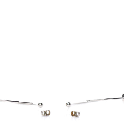 Louis Vuitton A La Folie Hoop Earrings Silver 4 of 5