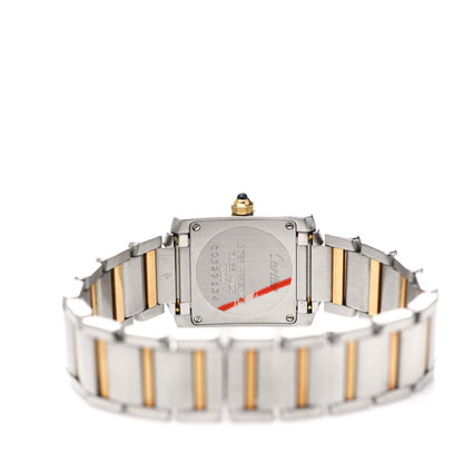 Cartier Stainless Steel 18K Yellow Gold 20mm Tank Francaise Quartz Watch 4 of 5
