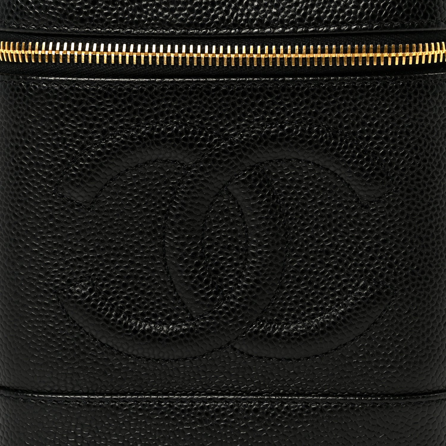 Chanel Caviar Vanity Cosmetic Case Black 9 of 11