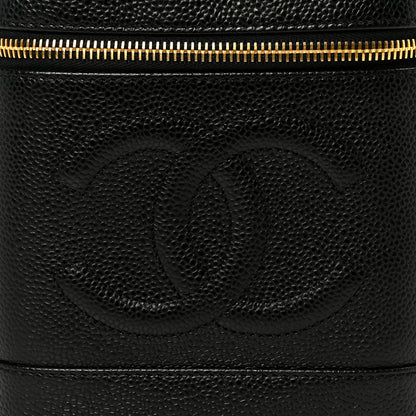 Chanel Caviar Vanity Cosmetic Case Black 9 of 11