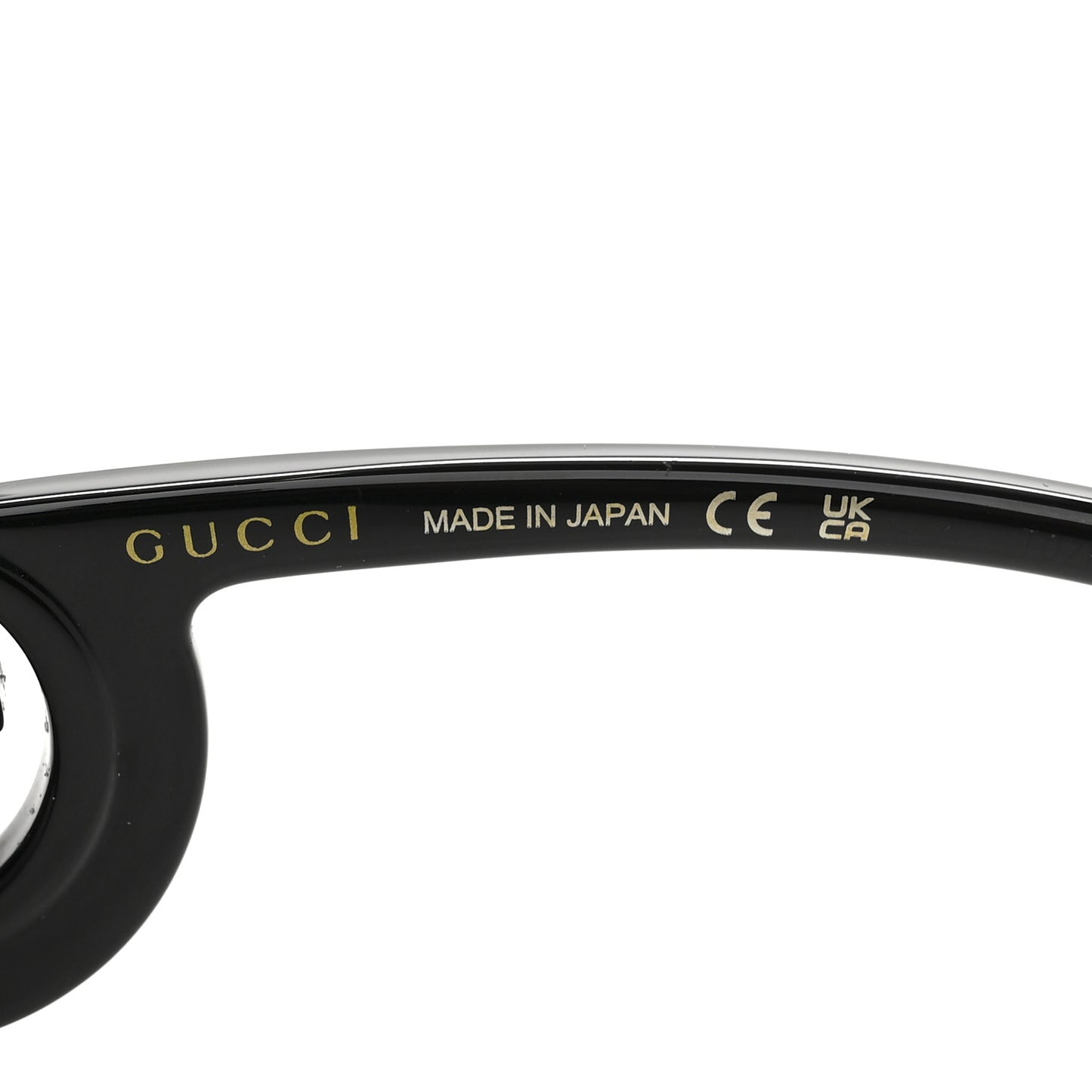 Acetate Rectangle Frame Sunglasses GG1326S Black