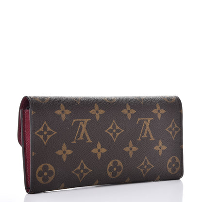 Louis Vuitton Monogram Emilie Wallet Fuchsia 3 of 8