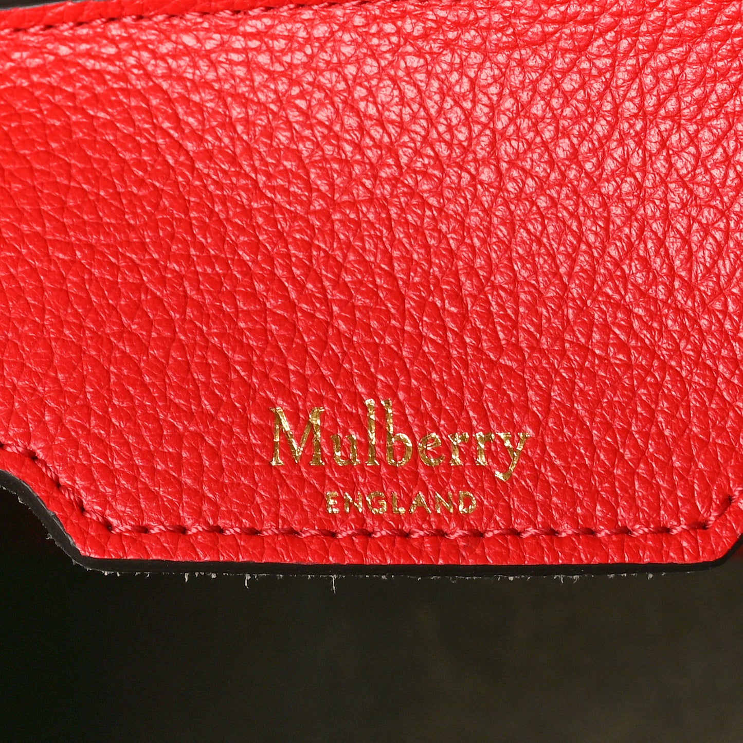 Small Classic Grain Bayswater Tote Ruby Red