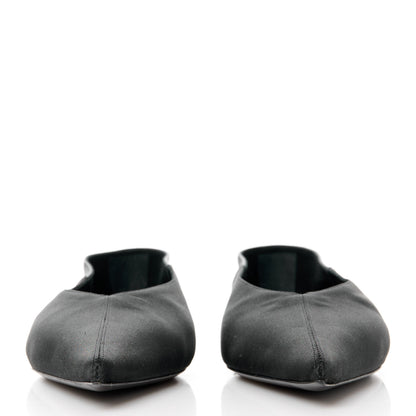 Saint Laurent Patent Smooth Lambskin Anais Slingback Flats 38.5 Black 2 of 9