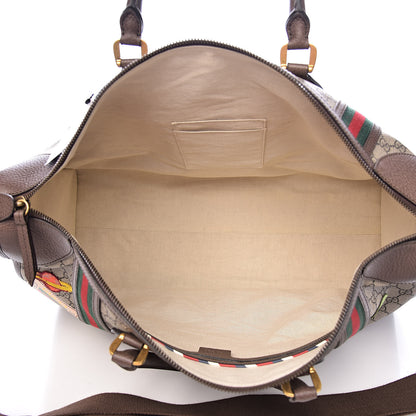 Gucci Soft GG Supreme Monogram Courrier Large Duffle Bag Beige New Acero Multicolor 5 of 15