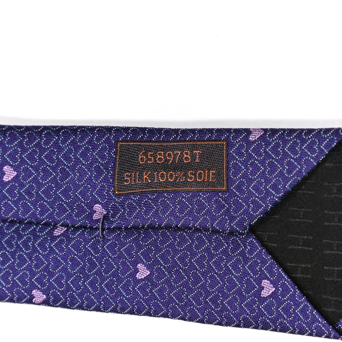 Printed Silk Mens Darling Neck Tie Violet Mauve