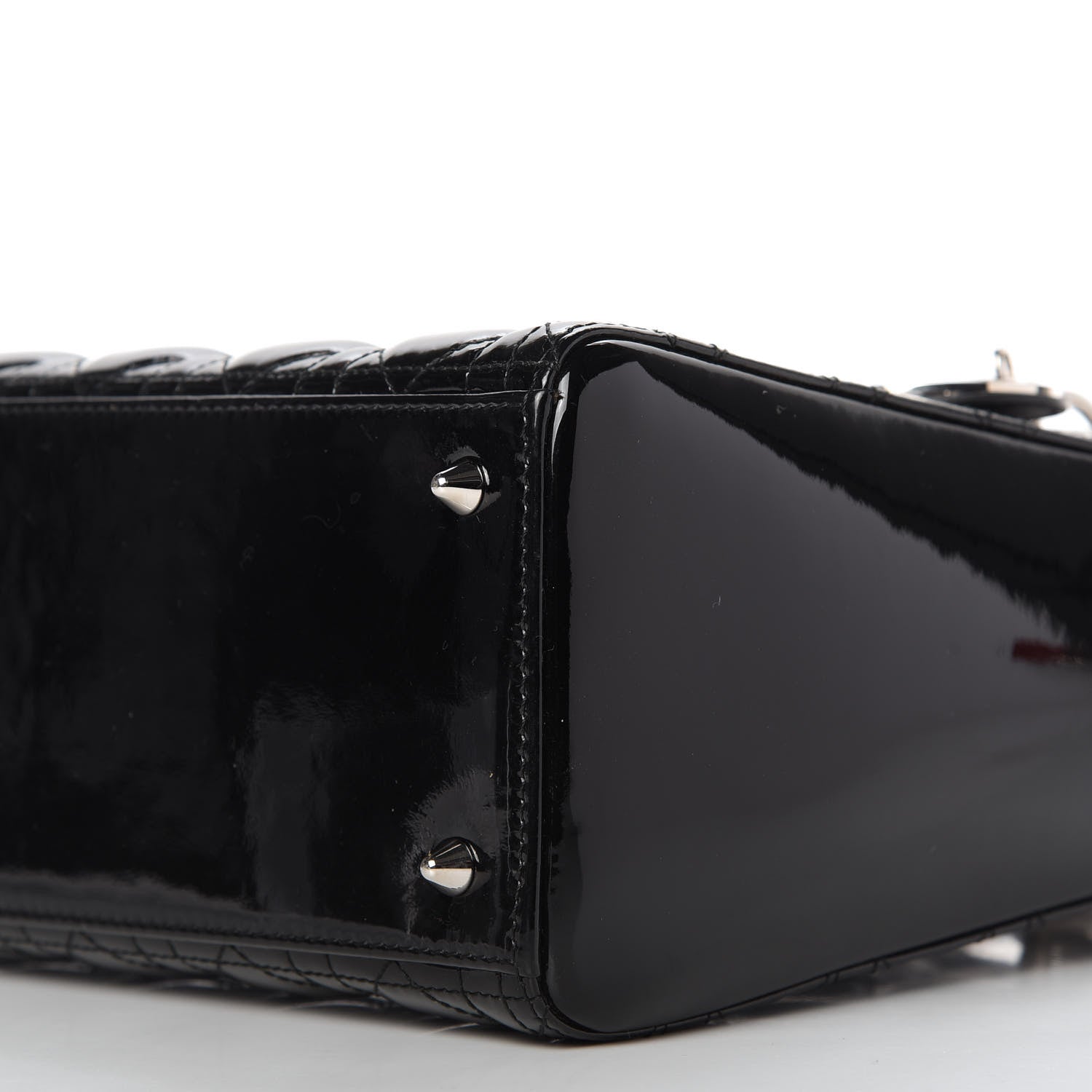 Christian Dior Patent Cannage Medium Lady Dior Black 7 of 10