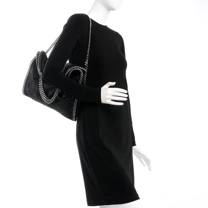 Stella McCartney Shaggy Deer Falabella Fold Over Tote Black 2 of 8