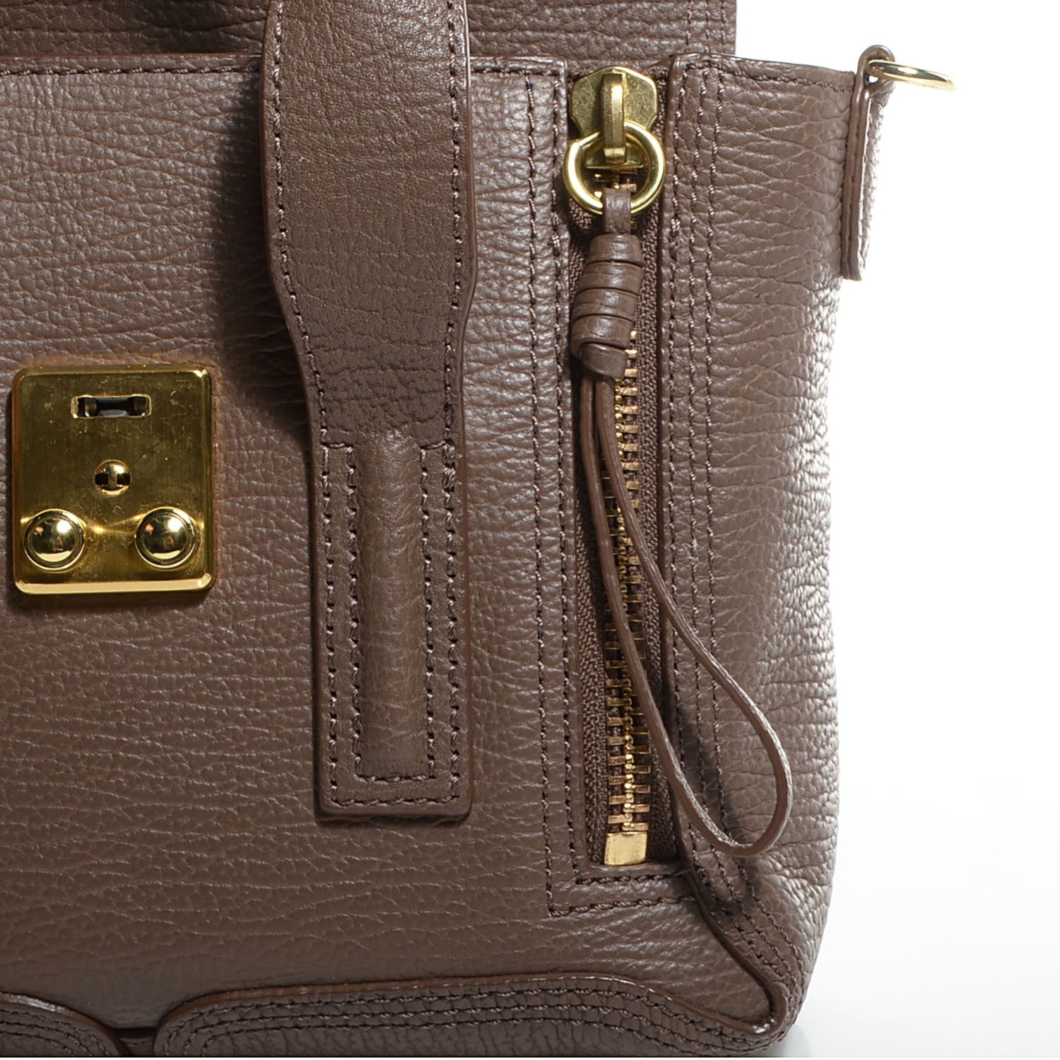 3.1 Phillip Lim 3.1 Leather Mini Pashli Satchel Taupe 12 of 15