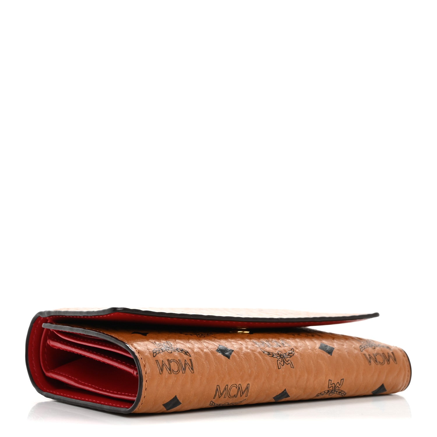 MCM Visetos Tri-Fold Wallet Cognac 4 of 10