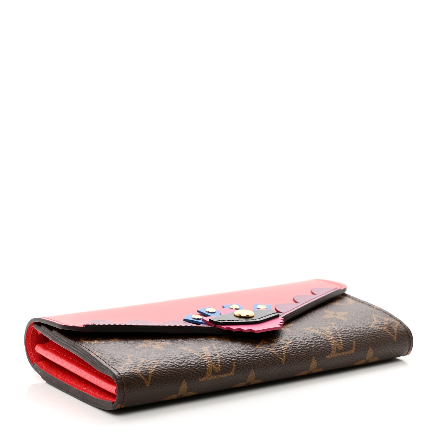 Louis Vuitton Monogram Totem Sarah Wallet Flamingo 4 of 10