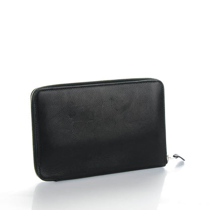 Hermes Evergrain Azap GM Combined Wallet Black 3 of 9