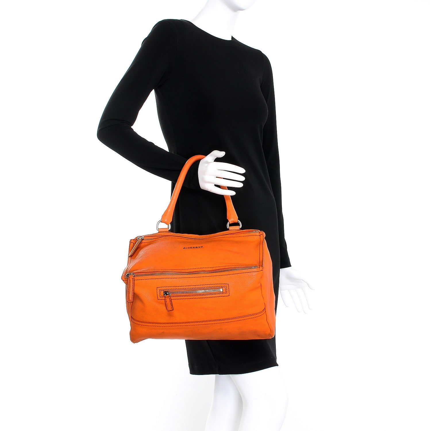 Givenchy Sugar Goatskin Medium Pandora Orange 3 of 13