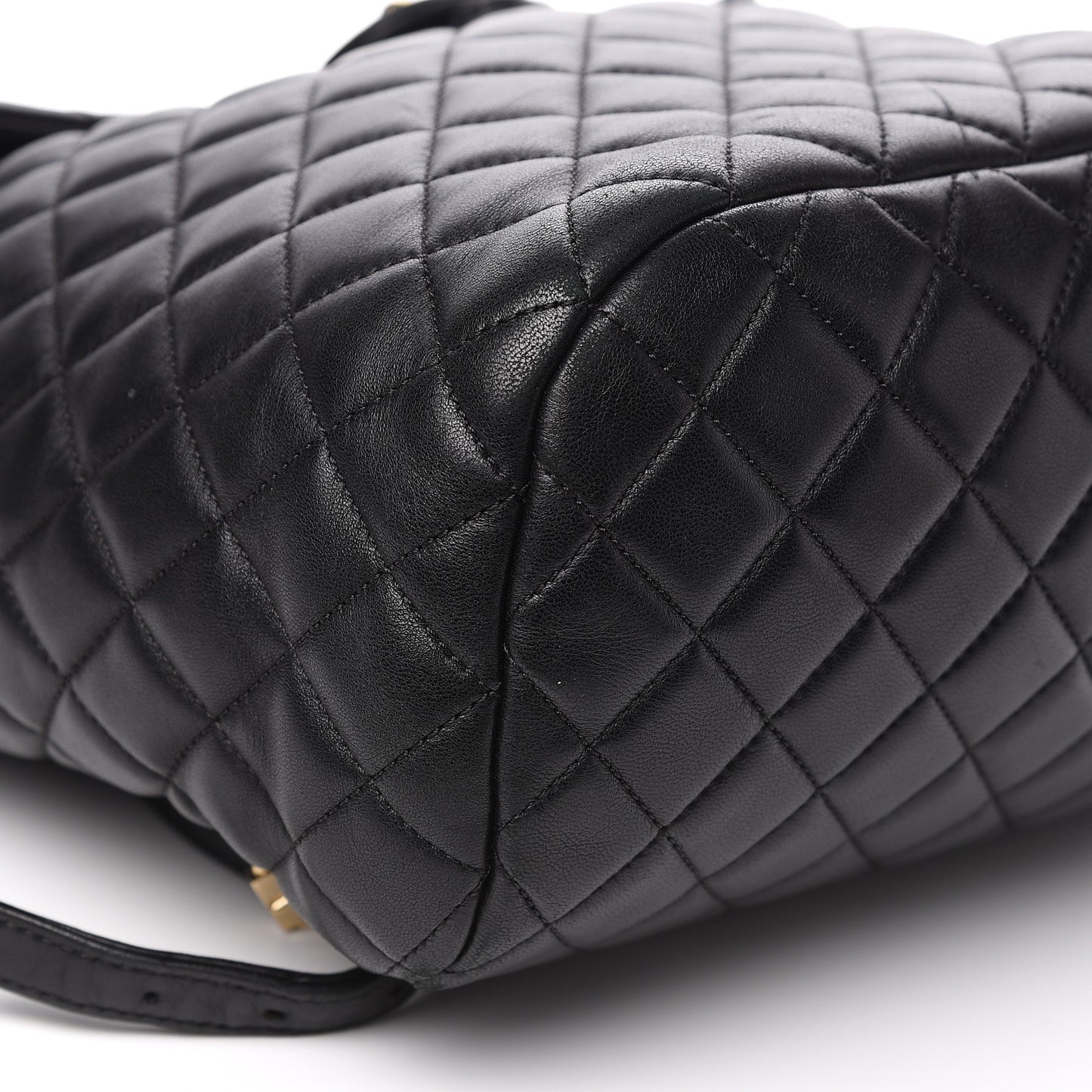 Lambskin Quilted Large Urban Spirit Backpack Black