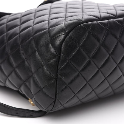 Chanel Lambskin Quilted Large Urban Spirit Backpack Black 9 of 17