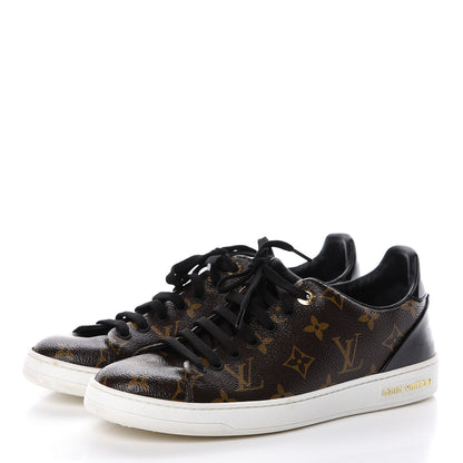 Louis Vuitton Patent Monogram Frontrow Sneakers 39 3 of 16