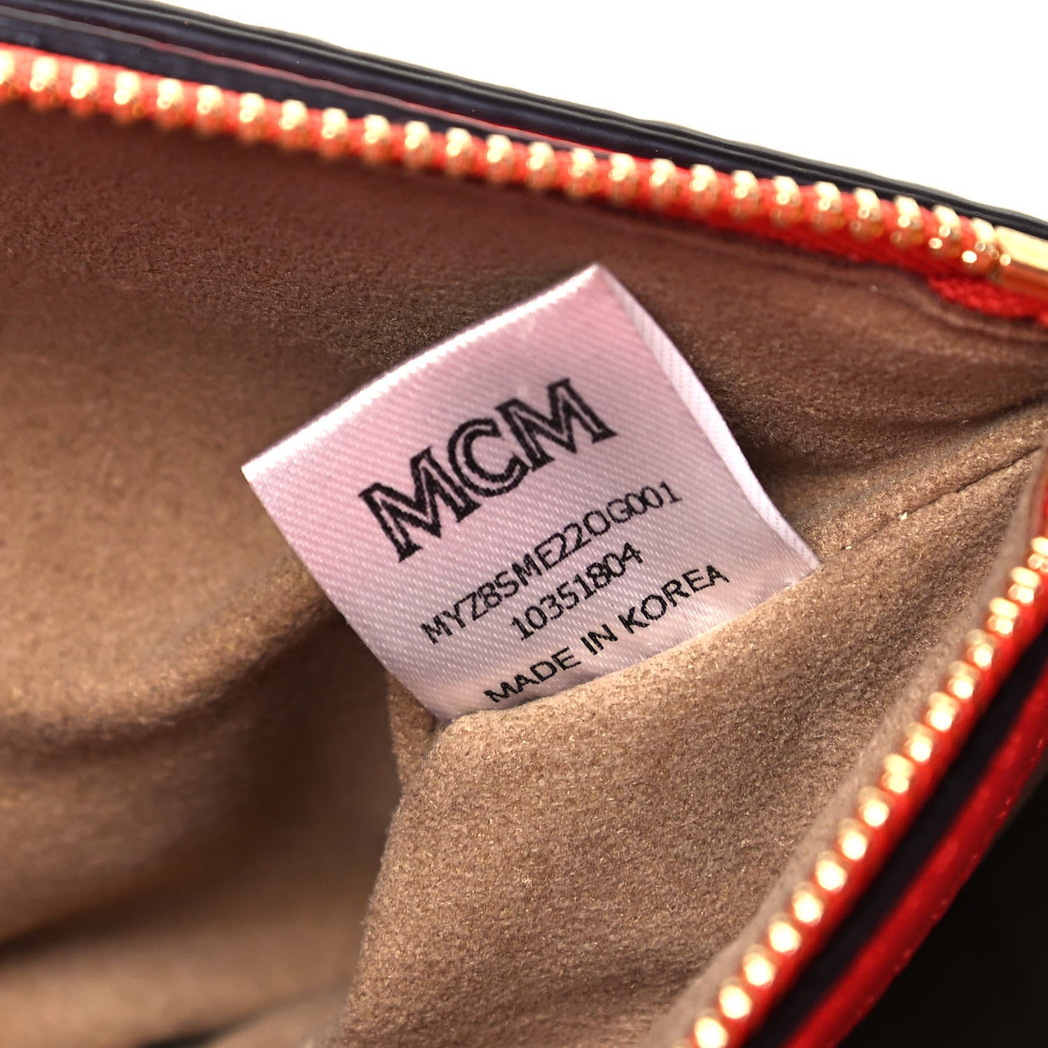 MCM Visetos Millie Crossbody Bag Cognac Marigold Orange 7 of 9