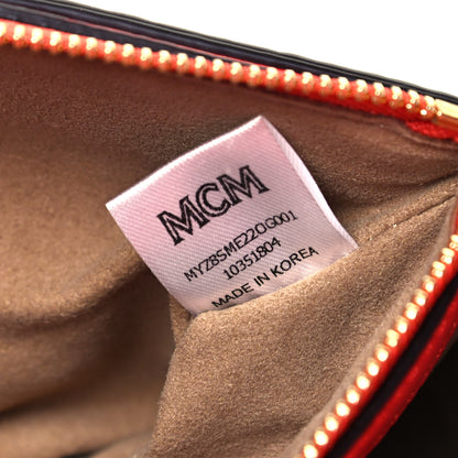 MCM Visetos Millie Crossbody Bag Cognac Marigold Orange 7 of 9