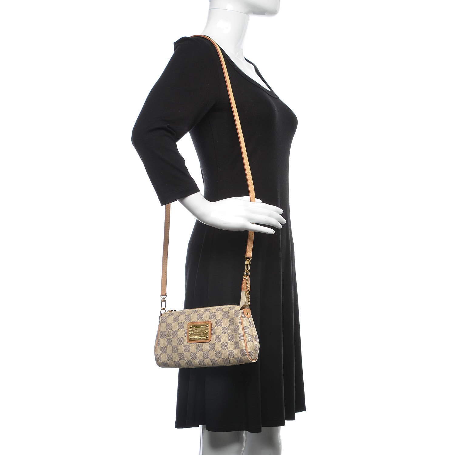 Louis Vuitton Damier Azur Eva Clutch 2 of 9