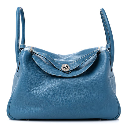 Hermes Taurillon Clemence Lindy 34 Bleu Jean 1 of 21