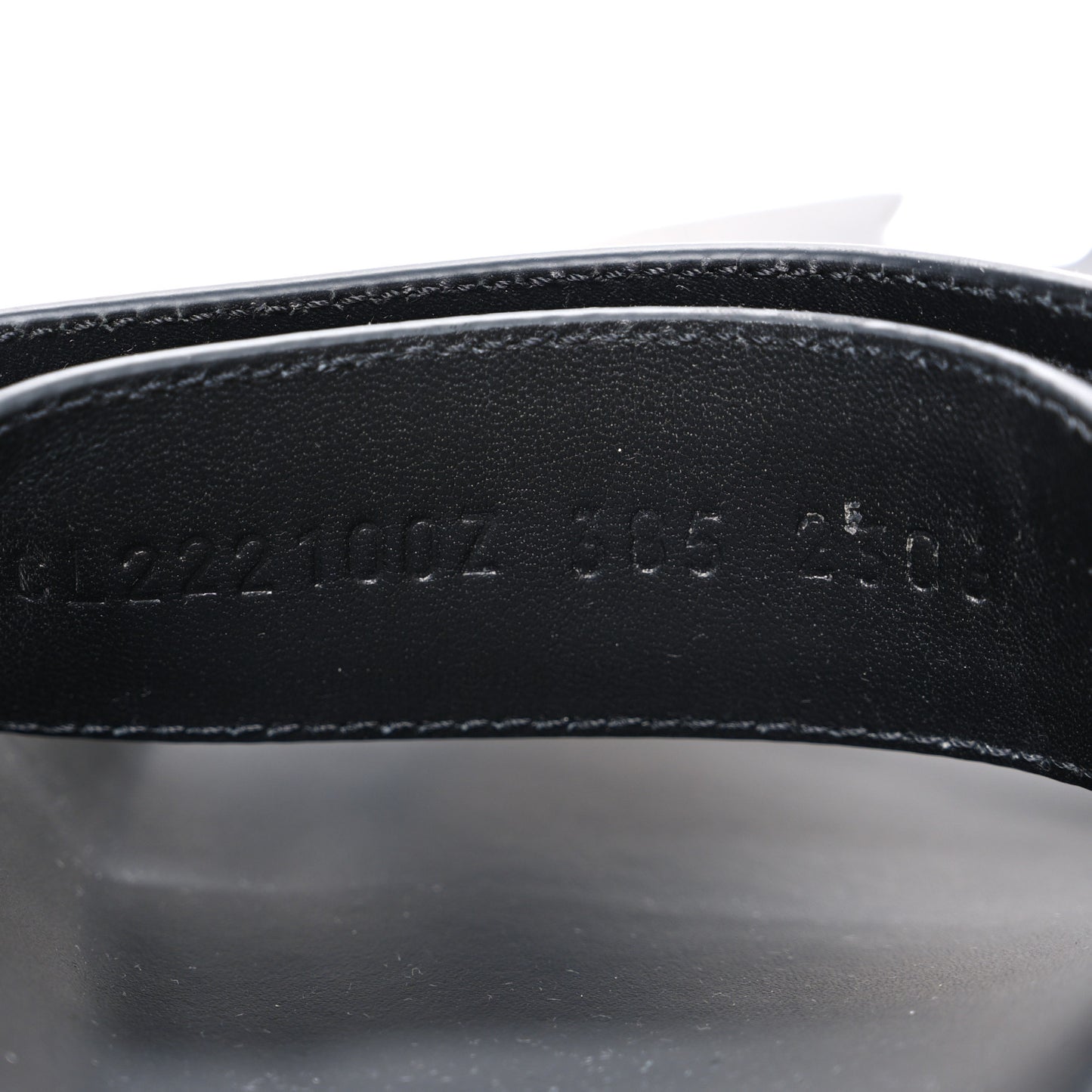 Calfskin Womens Chypre Sandals 38.5 Black