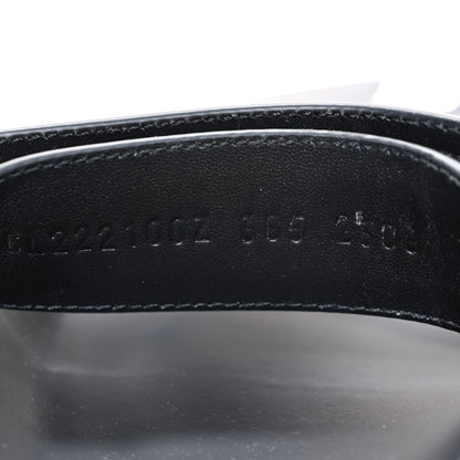 Hermes Calfskin Womens Chypre Sandals 38.5 Black 9 of 12