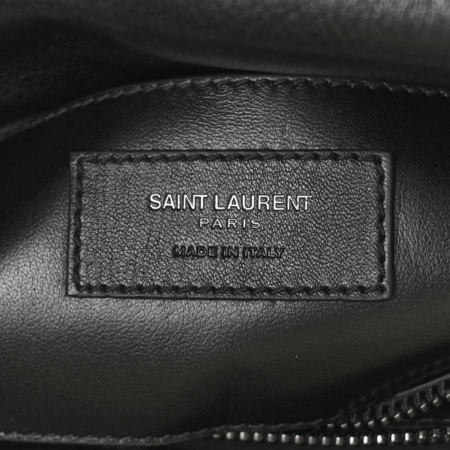 Saint Laurent Sheepskin Matelasse Chevron Monogram Monochrome Medium College Bag Black 6 of 12
