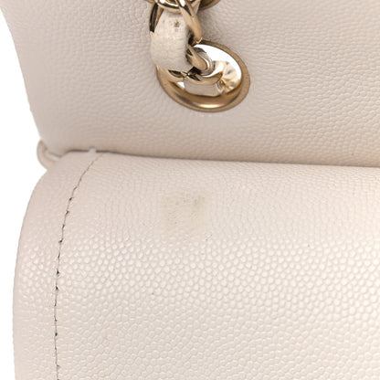 Chanel Caviar Quilted Small Double Flap White 13 of 16